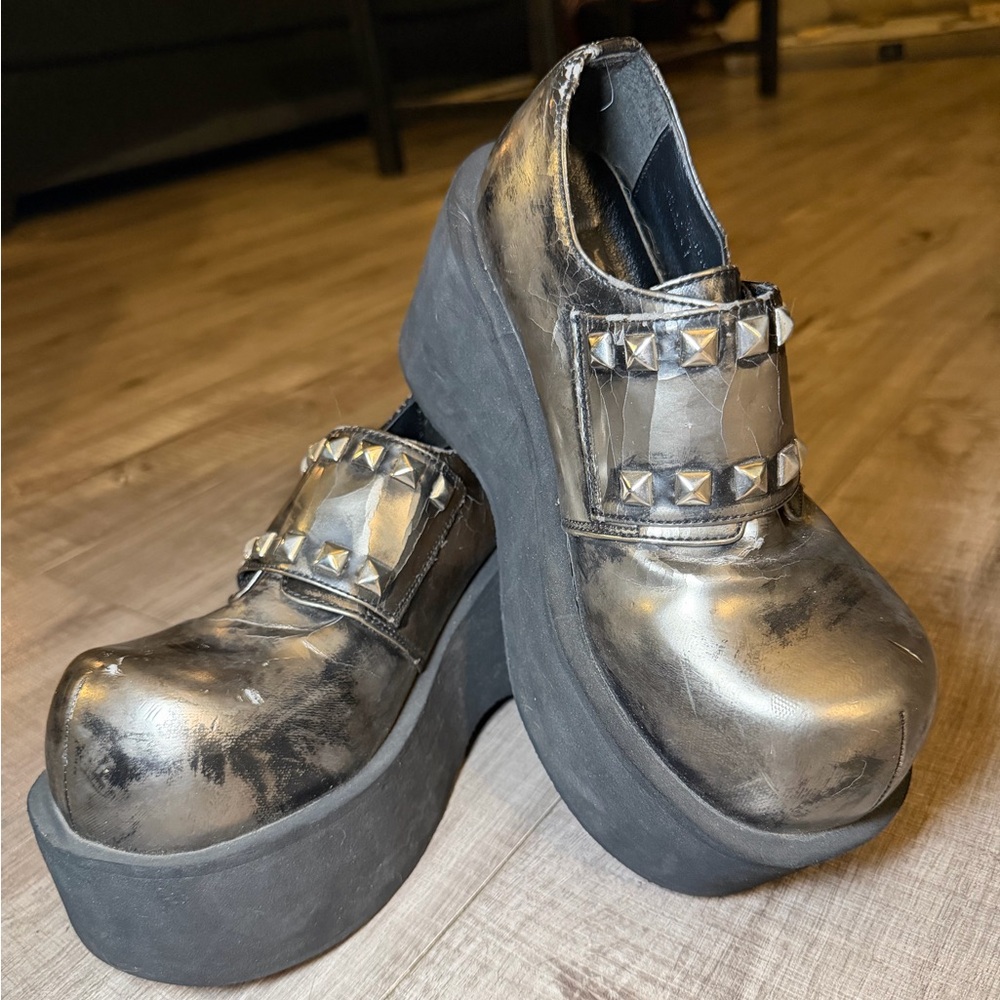RARE Vintage 90s Y2K Demonia Platform Shoes – The Dank Shoe - Picture 15 of 15